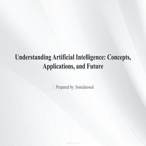 Exploring the Future of Artificial Intelligence | PPTX