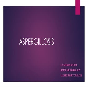 Understanding Aspergillosis, Causes, Symptoms, Diagnosis, and Treatment of a ...