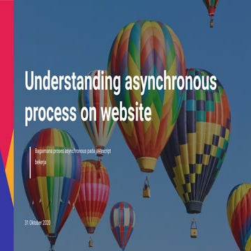 Understanding asynchronous process on website | PDF