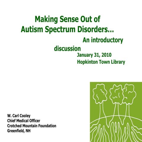 Understanding Autism2010