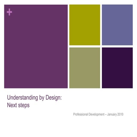Understanding by design 