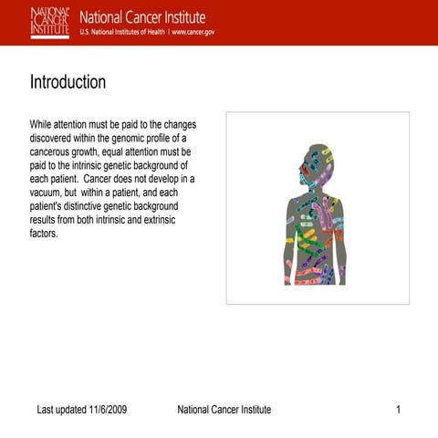 Understanding cancer  -- patient-genetic_background