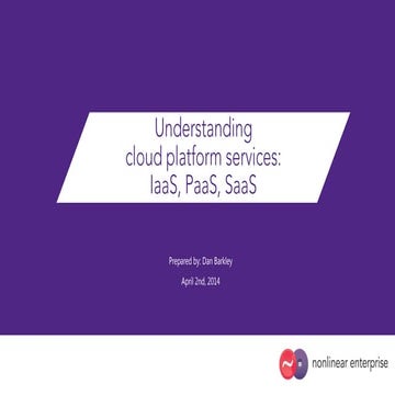 Understanding cloud platform services