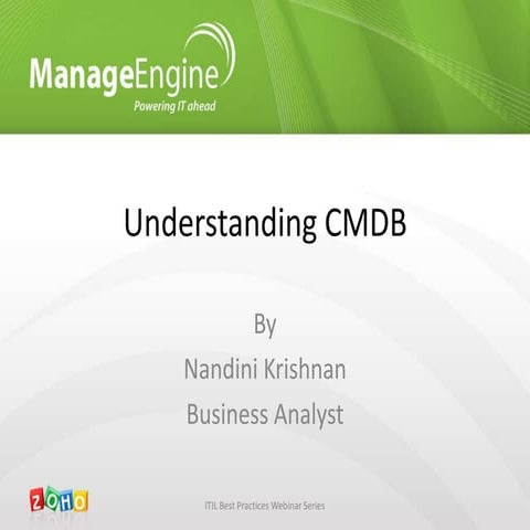 Understanding ITIL CMDB