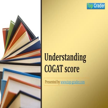 Understanding COGAT score presentation