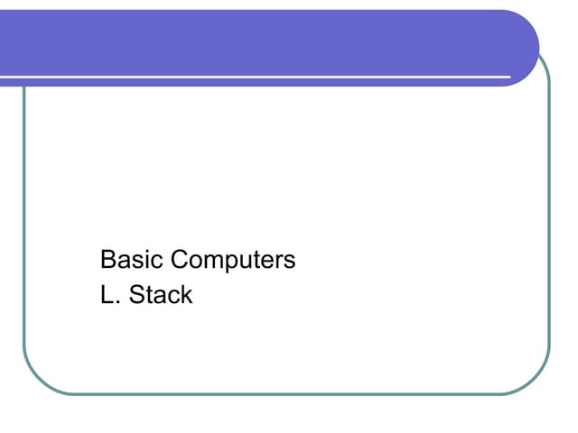 Understanding computers ch 1