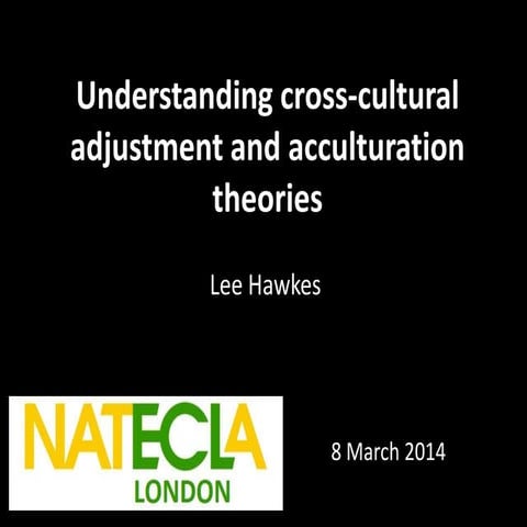 Understanding cross cultural adjustment and acculturation theories