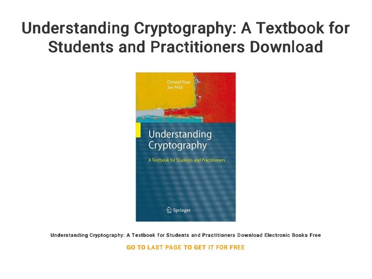 Understanding Cryptography A Textbook For Students And Practitioners Pdf