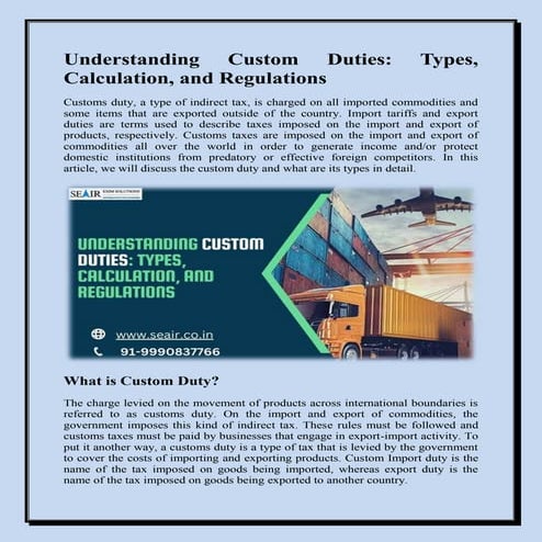 Understanding Custom Duties Types, Calculation, and Regulations.pdf