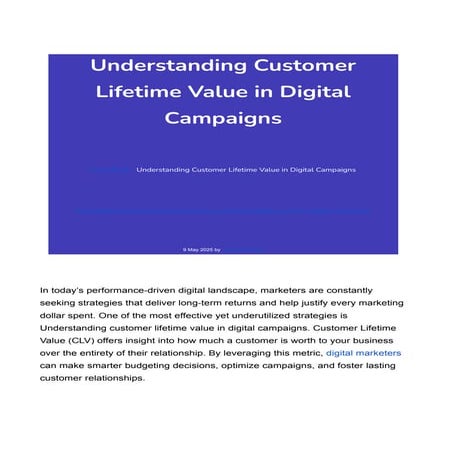 Understanding Customer Lifetime Value in Digital Campaigns New Blog.pdf