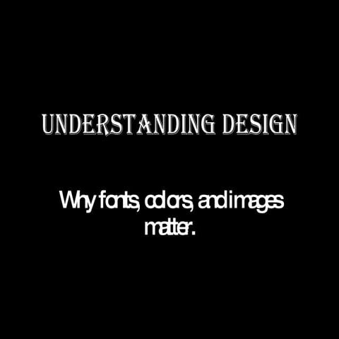 Understanding design | PPT