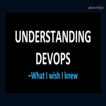 Understanding devops