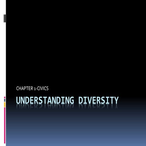 cbse class 6th civics chapter 1-Understanding diversity