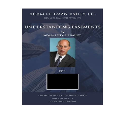 Understanding Easements: Adam Leitman Bailey