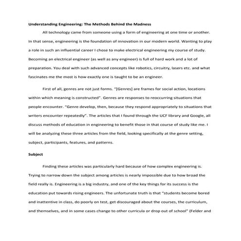 Understanding engineering