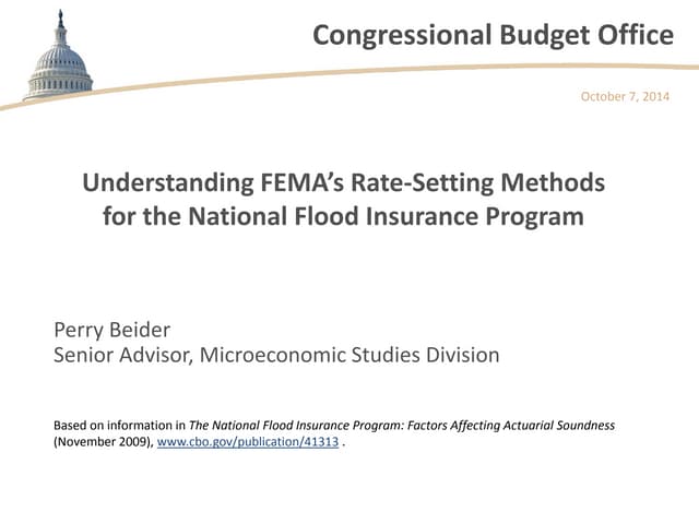 Understanding FEMA’s Rate Setting M...