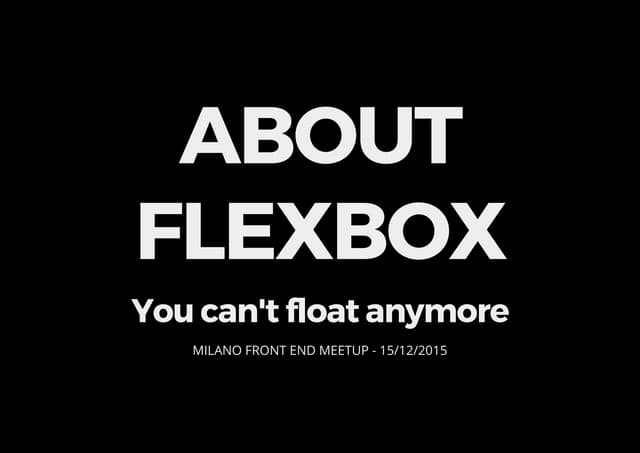 Understanding flexbox