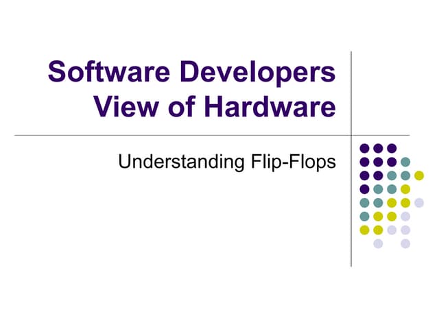 Understanding Flip Flops