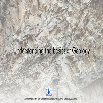 Understanding geology