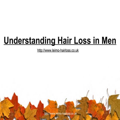 Understanding hair loss in men