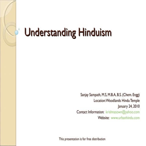 Understanding Hinduism