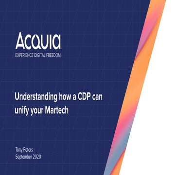 Understanding how a CDP can unify your Martech