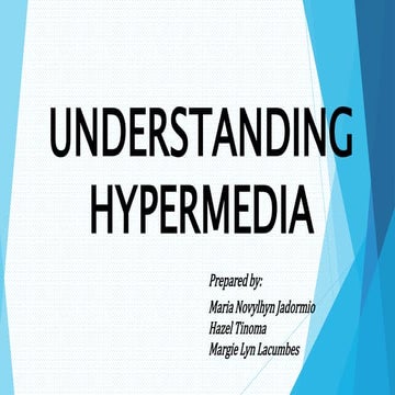 Understanding hypermedia