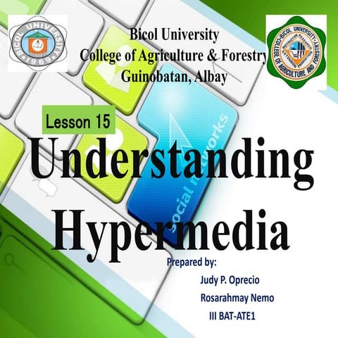 Lesson 15 Understanding hypermedia