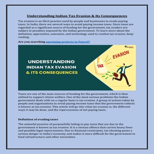 Understanding Indian Tax Evasion & Its Consequences.pdf