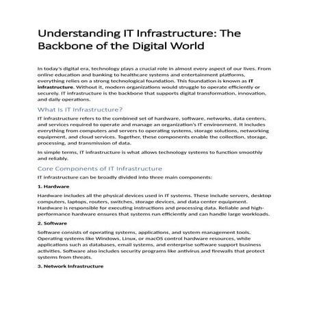 01. 03.-introduction-to-infrastructure | PPTX