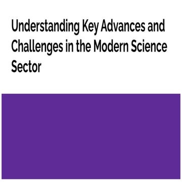 Powerful Advances in Modern Science Shaping Our Future | PDF