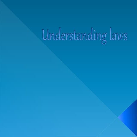 Understanding laws | PPTX