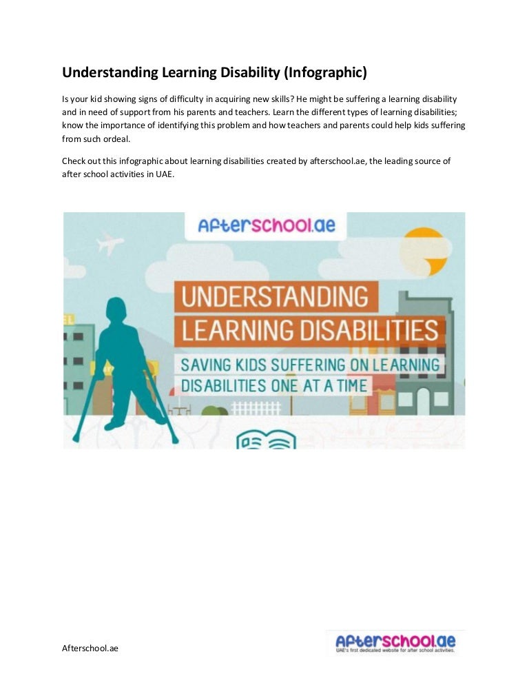 Understanding Learning Disability (Infographic)
