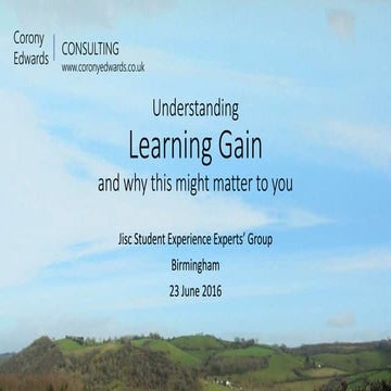Understanding learning gain and why this might matter to you   