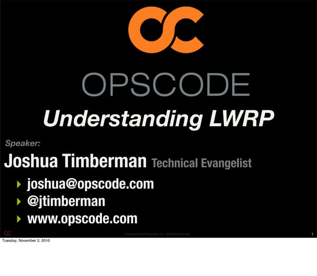Understanding lwrp development