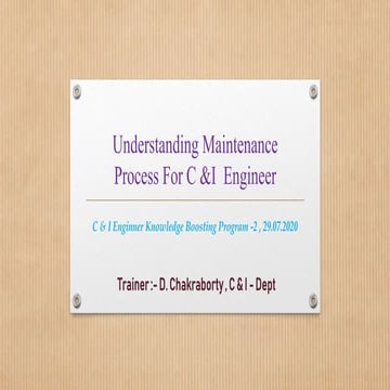 Understanding Maintenance Process For C&I Engineer.pptx