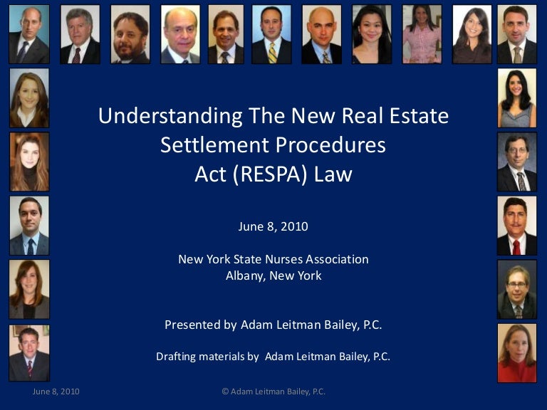 Understanding The New Real Estate Settlement Procedures Act (RESPA) L…