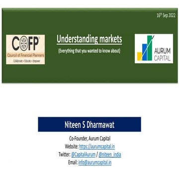 Understanding Markets