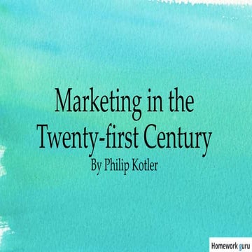 Understanding Marketing Management