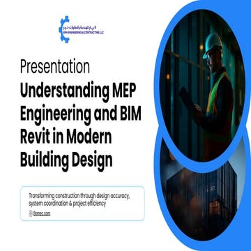 Understanding MEP Engineering and BIM Revit in Modern Building Design | PDF