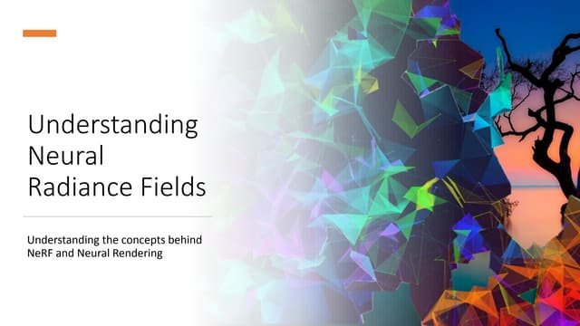 Understanding neural radiance fields