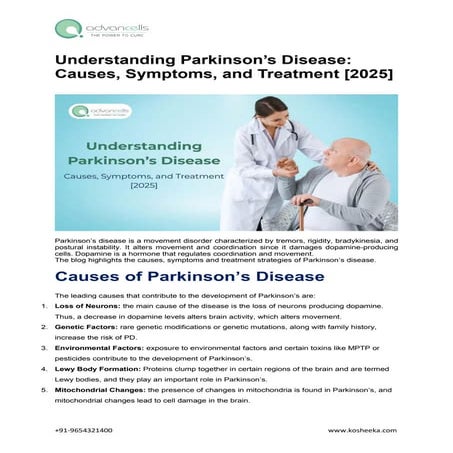 Understanding Parkinson’s Disease: Causes, Symptoms, and Treatment [2025]
