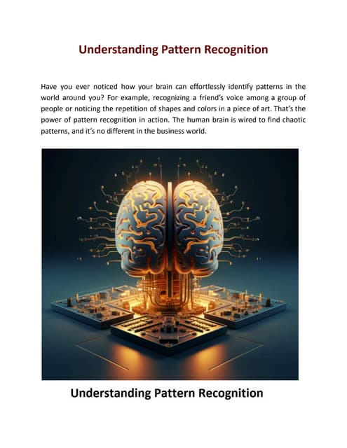 Understanding The Pattern Of Recognition