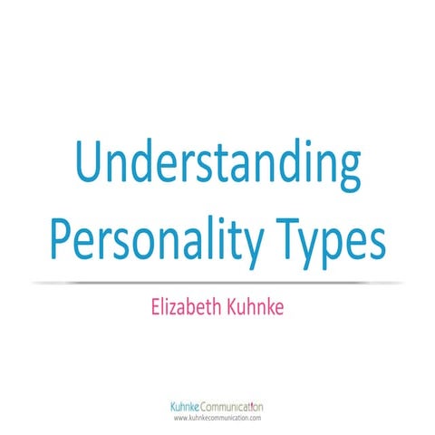 Understanding personality types