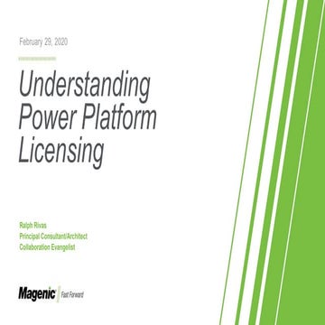 Understanding power platform licensing   feb 2020