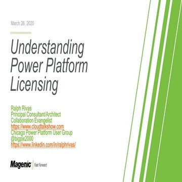 Understanding power platform licensing  march 26 2020 webinar