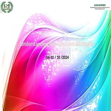 Understanding Procurement Strategies.pptx Your score increases as you pick a ...