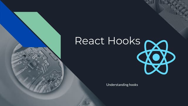 Understanding react hooks | PDF