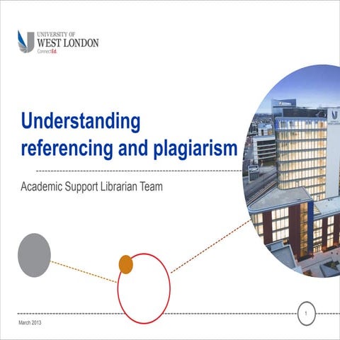 Understanding referencing and plagiarism 