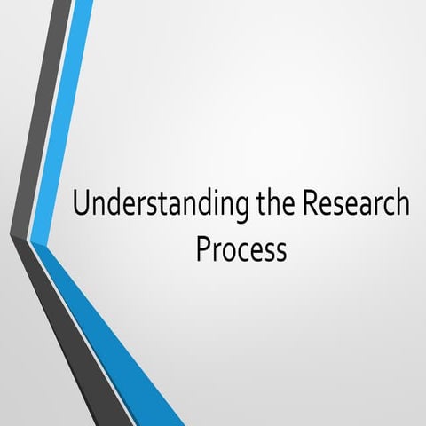Understanding research process 
